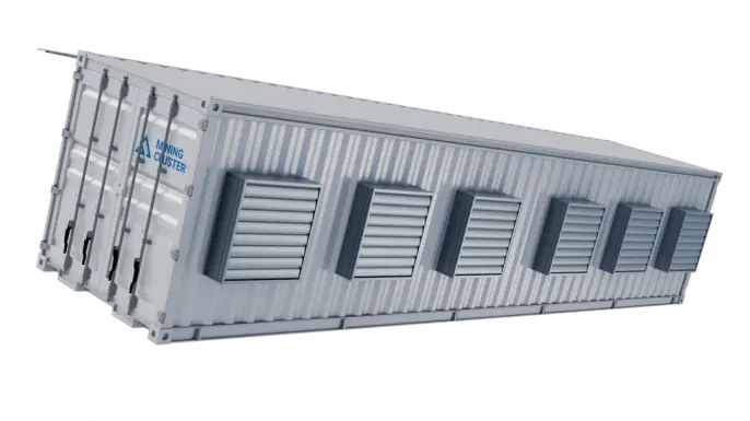 Mining container, capacity up to 315 ASIC miners, power up to 1060 kW Preview