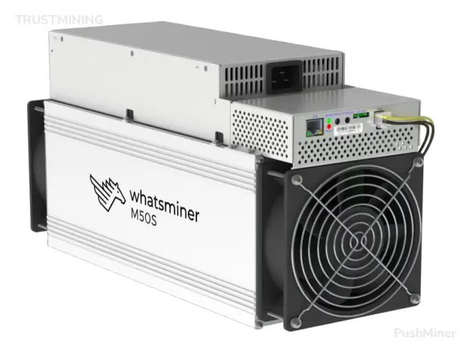 Оборудование для майнинга WhatsMiner M50S 132 Th/s, производитель MicroBT, алгоритм SHA-256 Превью
