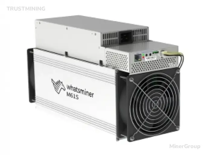 Оборудование для майнинга WhatsMiner M61S 222 Th/s, производитель MicroBT, алгоритм SHA-256 Превью