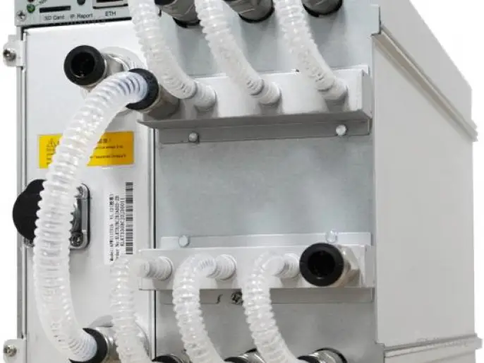 Оборудование для майнинга Antminer S21e XP Hyd 3U 860 Th/s, производитель Bitmain, алгоритм SHA-256 Превью