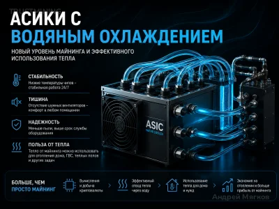 Отопление майнингом: водяное охлаждение